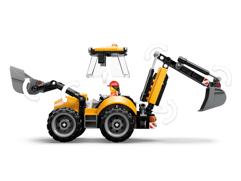 LEGO® City Sárga árokásó-rakodó (60480)