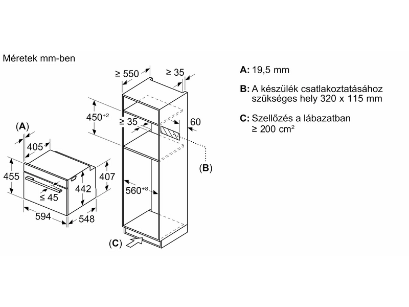Bosch CMG7761B1 Beépíthető sütő mikrohullámú funkcióval
