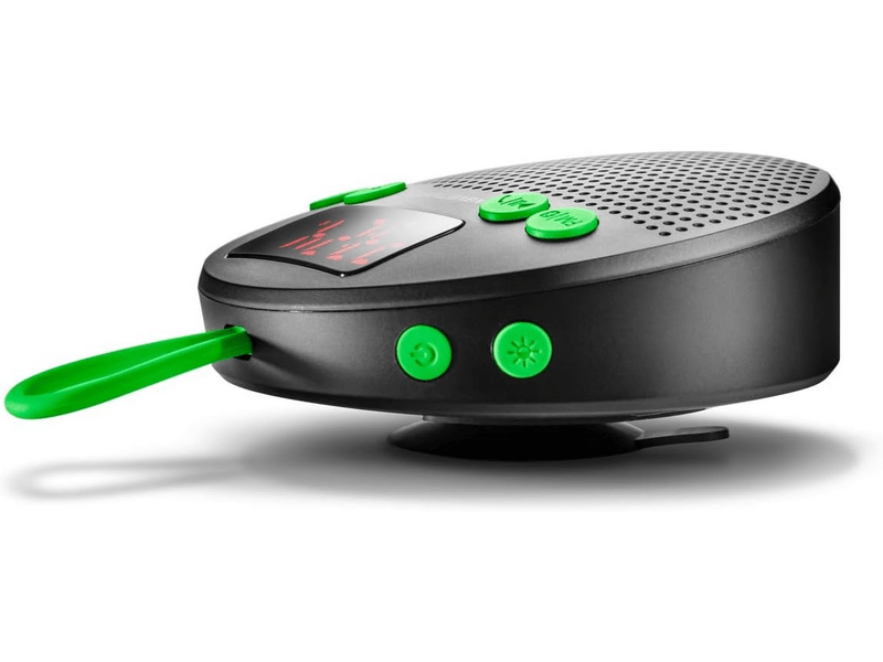 WaveMaster MOBI-3 Bluetooth hangszóró, FM rádió, Fekete/zöld