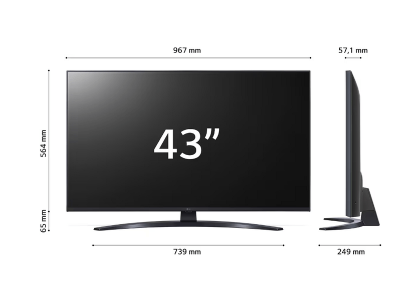 LG 43UR81003LJ 43'' 4K HDR Smart UHD TV