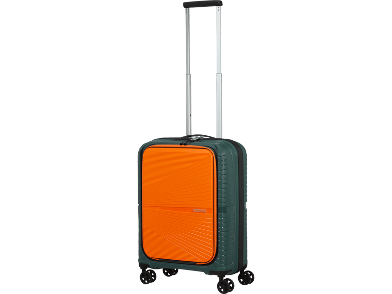 American Tourister Airconic Spinner 55 cm bőrönd, zöld/narancssárga (134657-A293)
