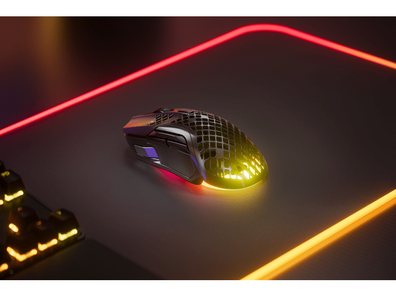 SteelSeries Aerox 5 WL Wireless Gaming Egér, fekete (62406)