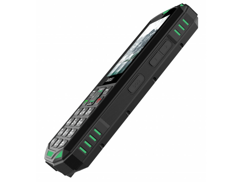 Evolveo StrongPhone X5 strapabíró Dual SIM telefon, fekete-zöld (SGM SGP-X5-GR)