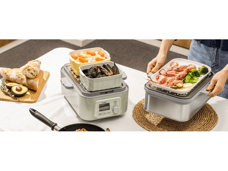 Buydeem G564-CG/EU Elektromos ételpároló, zöld