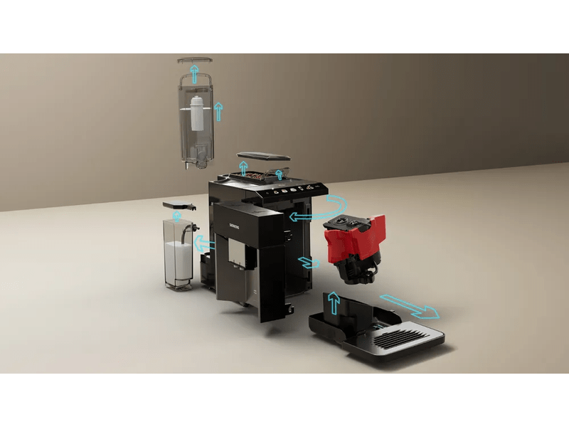 Siemens EQ500 Automata kávéfőző, Sötét inox (TQ518RX3)