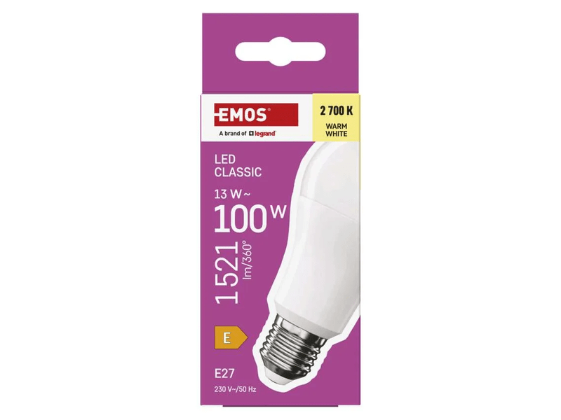LED CLS A60 13W(100W) 1521lm E27 WW