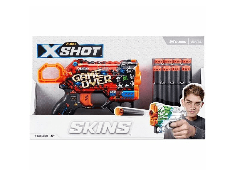 X-Shot 36515 Excel Skins Menace szivacslövő játékpisztoly, többféle