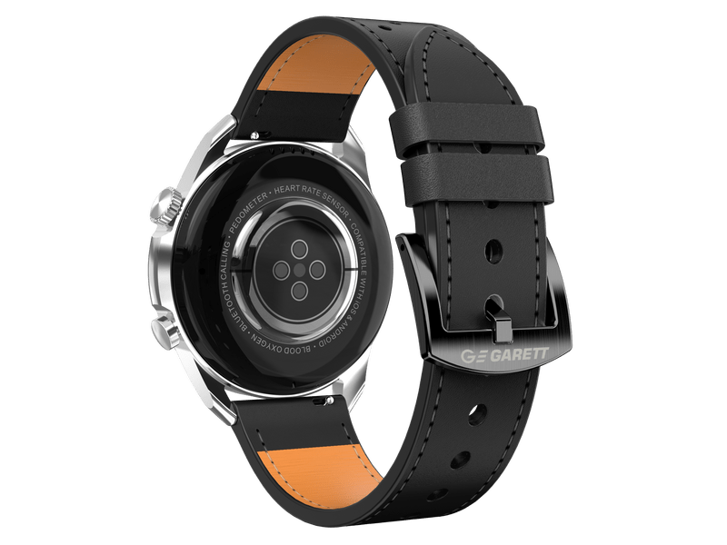 Garett V10 ezüst-fekete okosóra