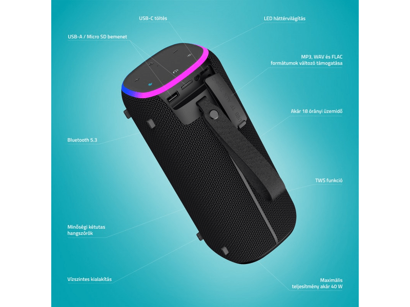 LAMAX StarCube1 Bluetooth hangszóró (LXWSMSRC1NNBA)