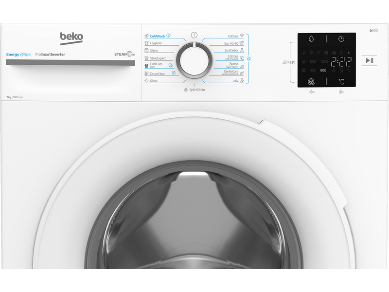 Beko BM3WFSU37013WW Elöltöltős keskeny mosógép