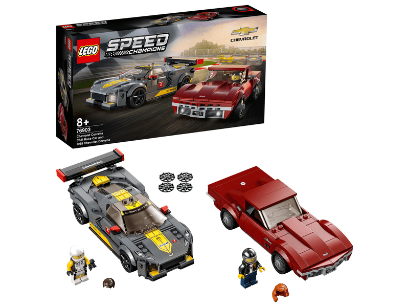 LEGO® Speed Champions Chevrolet Corvette C8.R Race Car és 1969 Chevrolet Corvette (76903)