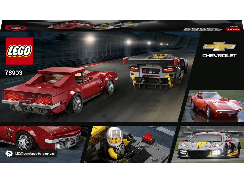 LEGO® Speed Champions Chevrolet Corvette C8.R Race Car és 1969 Chevrolet Corvette (76903)