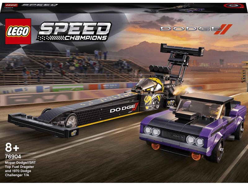 LEGO® Speed Champions Mopar Dodge//SRT Top Fuel Dragster és 1970 Dodge Challenger T/A (76904)