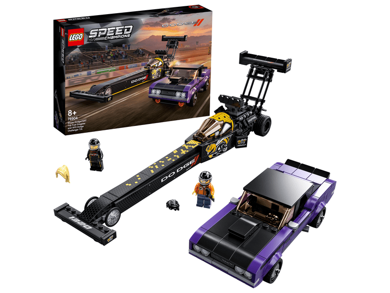 LEGO® Speed Champions Mopar Dodge//SRT Top Fuel Dragster és 1970 Dodge Challenger T/A (76904)