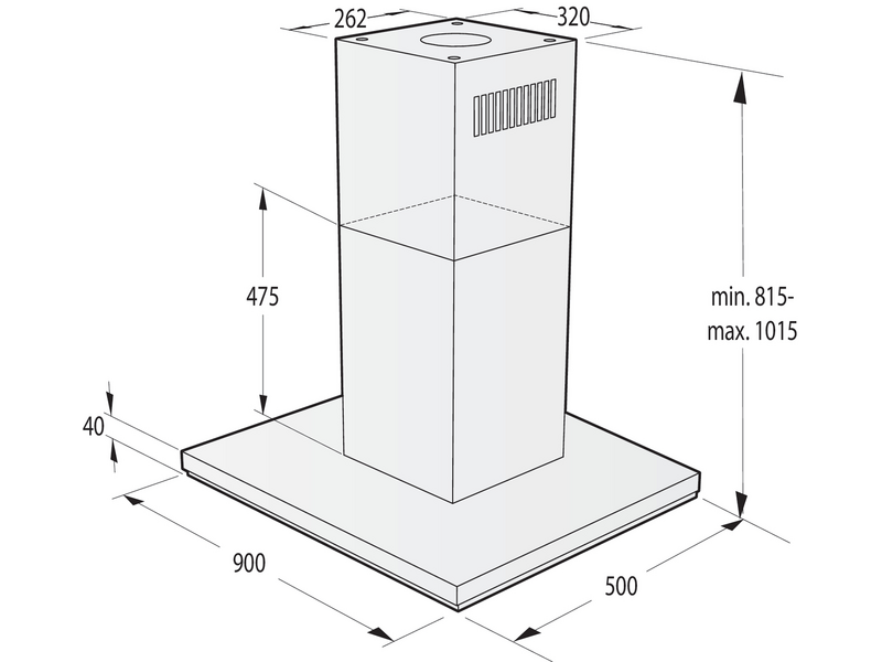 Gorenje IHT943E6XGB Sziget páraelszívó