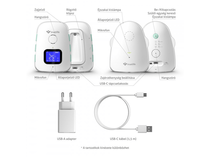 TrueLife NannyTone VM3 digitalni audio monitor za bebe