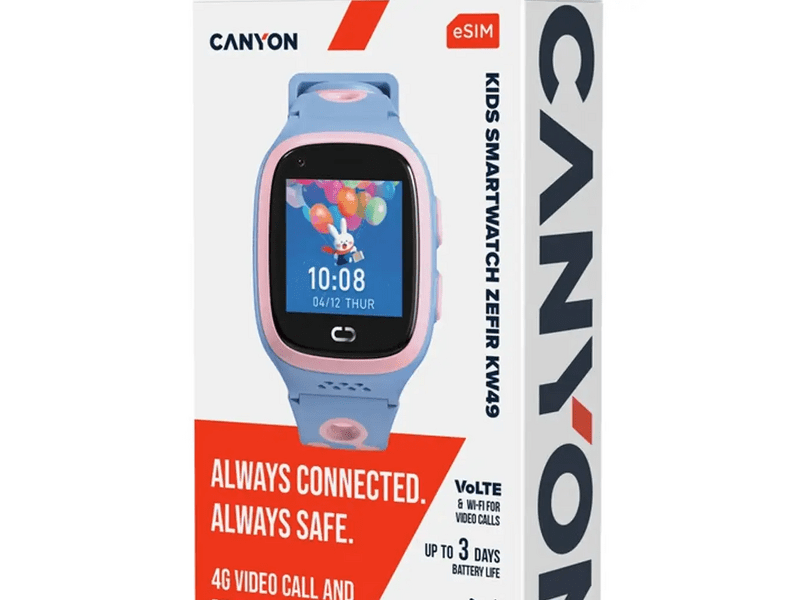 Canyon Zefir CNE-KW49PB Gyerek okosóra, rózsaszín/kék