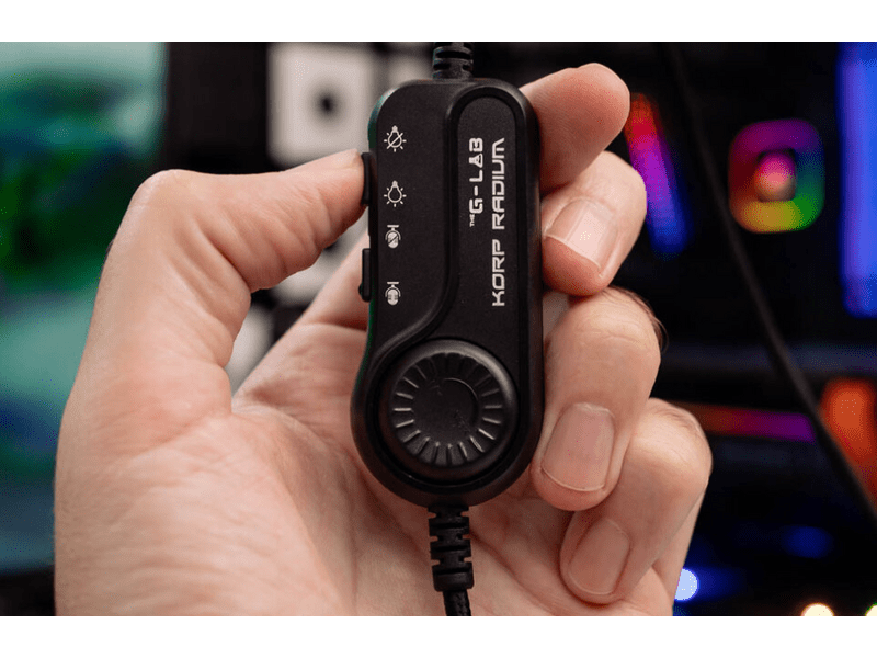 TheG-Lab Korp Radium Gamer headset, fekete