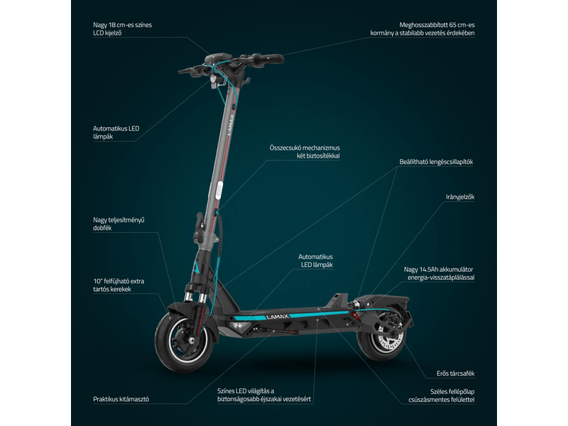 LAMAX eRacer SC50 elektromos robogó