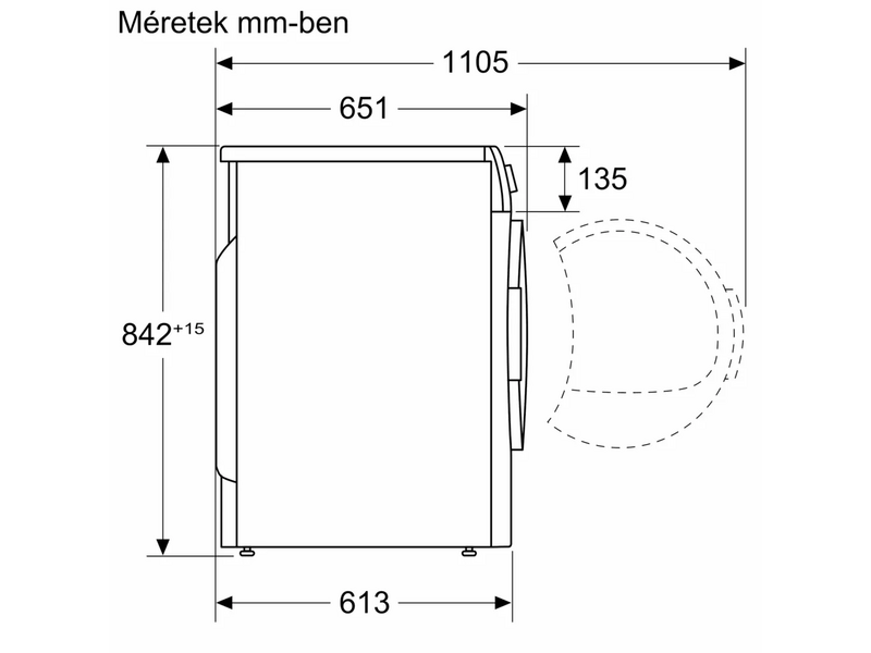 Bosch WQB246DNBY Serie 8 Szárítógép