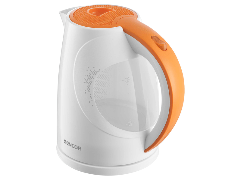 Vízforraló, 2200W, 1.5L, fehér/narancs