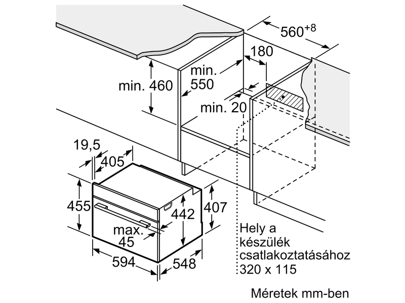 Bosch CMG7761B1 Beépíthető sütő mikrohullámú funkcióval