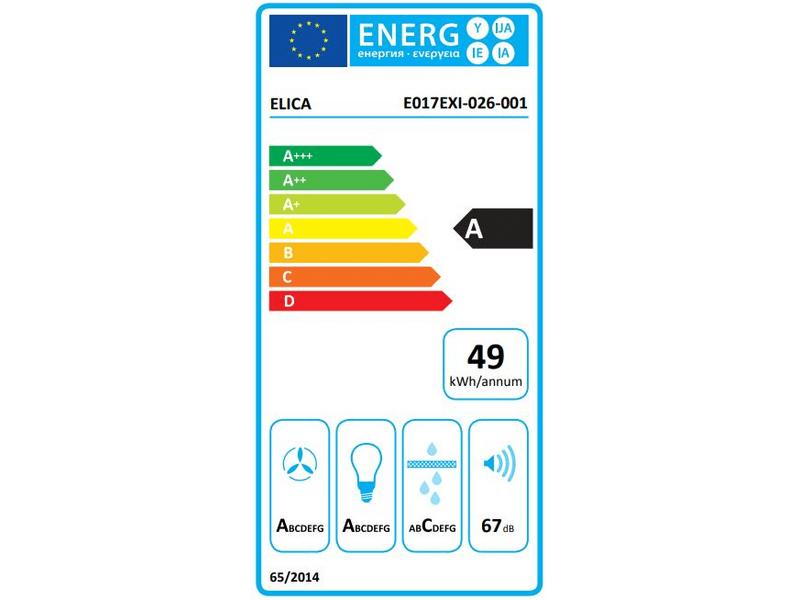 Elica HIDDEN 2.0 IXGL/A/72 Páraelszívó