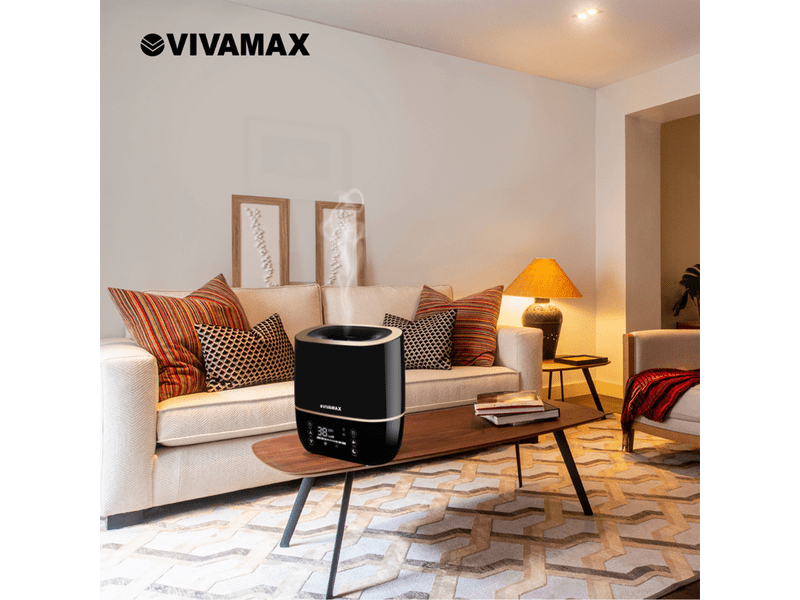 Vivamax GYVH59 Ultrahangos párásító, fekete, 5l