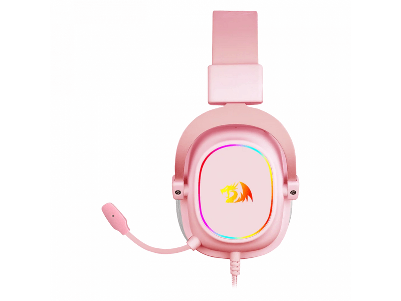 Redragon ZEUS X RGB Gamer headset, rózsaszín