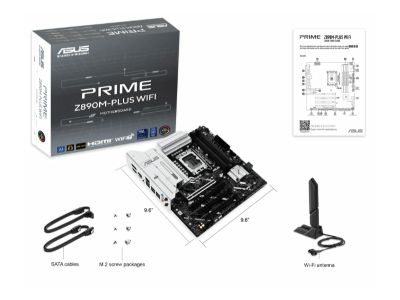 Asus PRIME Z890M-PLUS WIFI LGA1851 Alaplap (PRIMEZ890MPLUSWIFI)