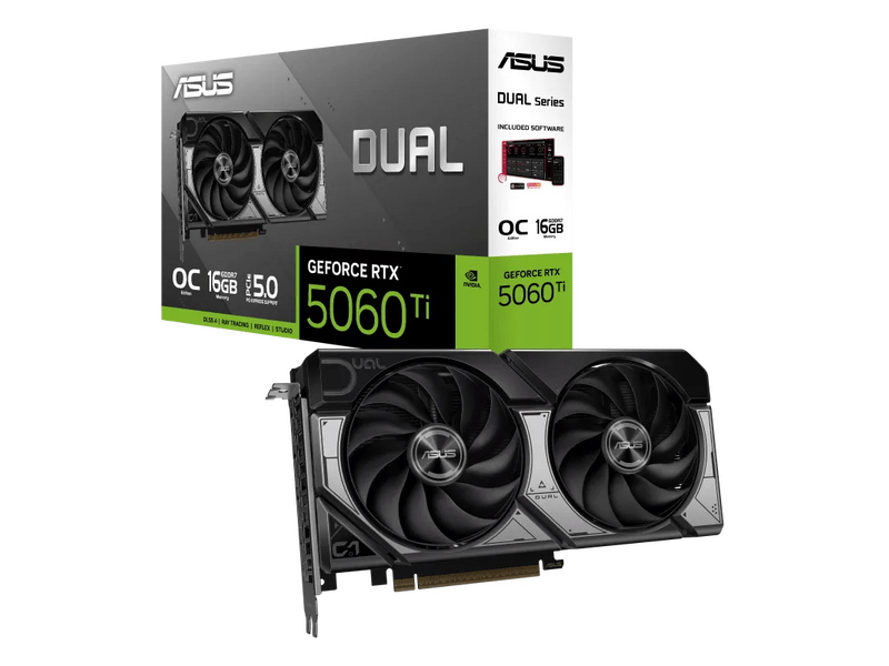 Asus Dual GeForce RTX™ 5060 Ti 16GB GDDR7 OC Edition Videókártya