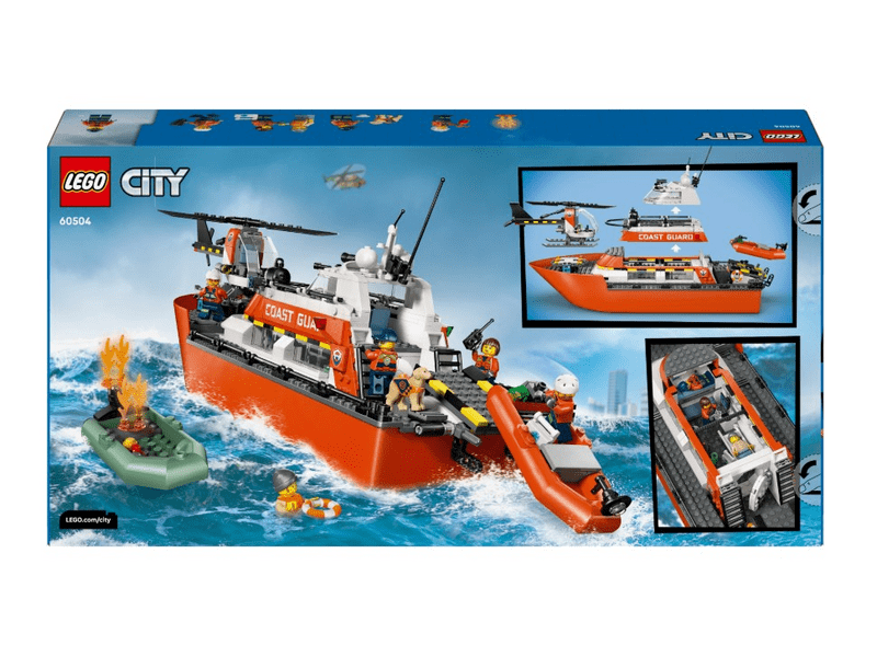 LEGO® City Parti őrség mentőcsónak és helikopter (60504)