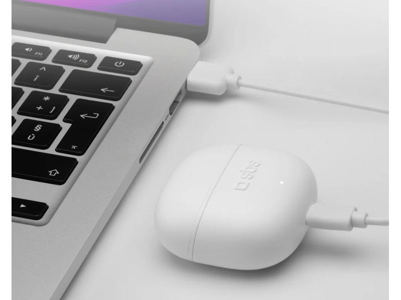 SBS TWS One Color Fülhallgató, fehér (TEEARTWSCOLW)