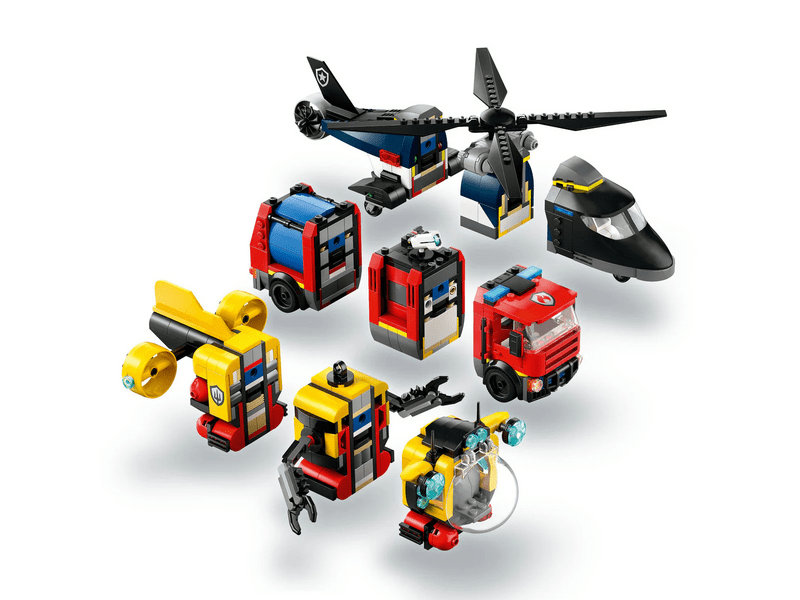 LEGO® City Helikopter, vatrogasno vozilo i podmornica u jednom paketu (60462)