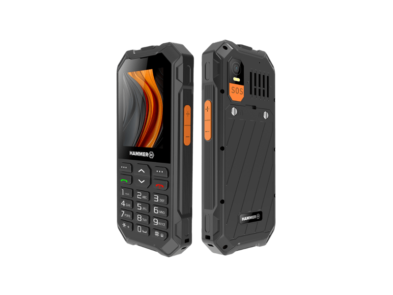 HAMMER 6 LTE Nyomógombos telefon, fekete