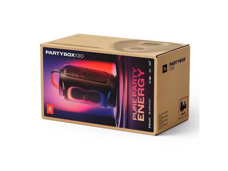 JBL PartyBox 130 Bluetooth hangszóró, fekete (PB130BLKEP)