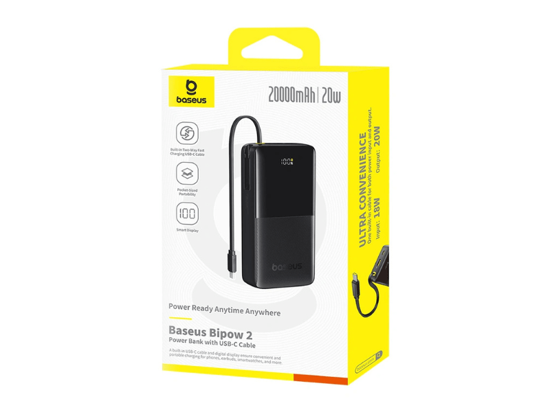 Baseus Power Bank Bipow 2 PowerBank, 20W, 20000mAh (P10077101113-019)