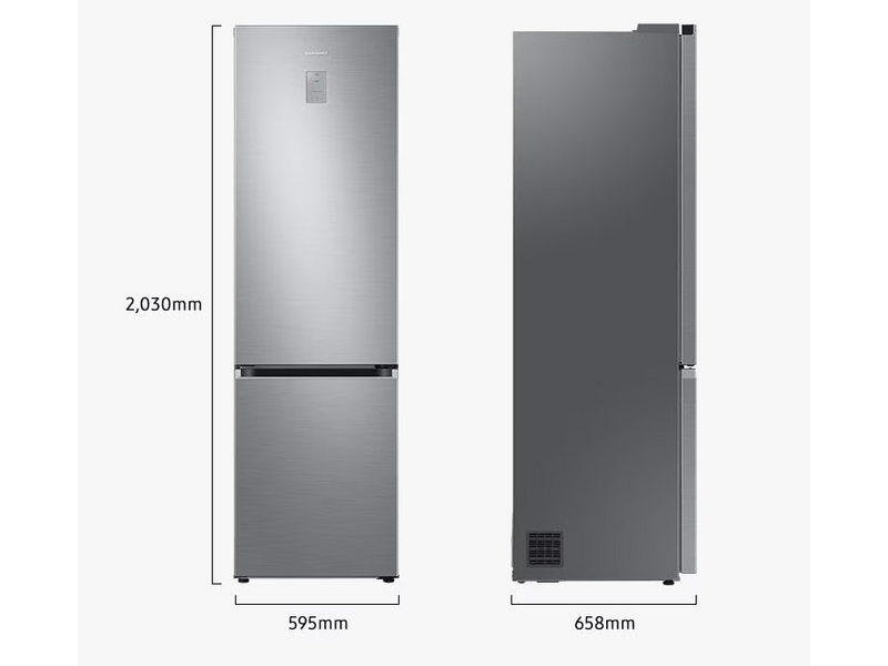 Samsung RB34C672DBN/EF Alulfagyasztós kombinált hűtőszekrény