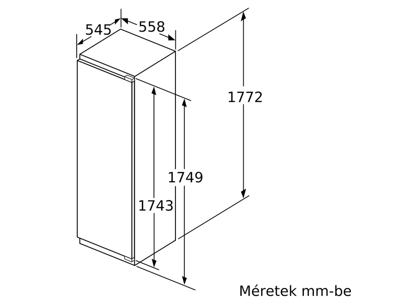 Bosch GIN81ACE0 Beéíthető fagyasztószekrény