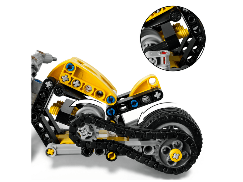 LEGO® Technic Sárga motorkerékpár (42225)