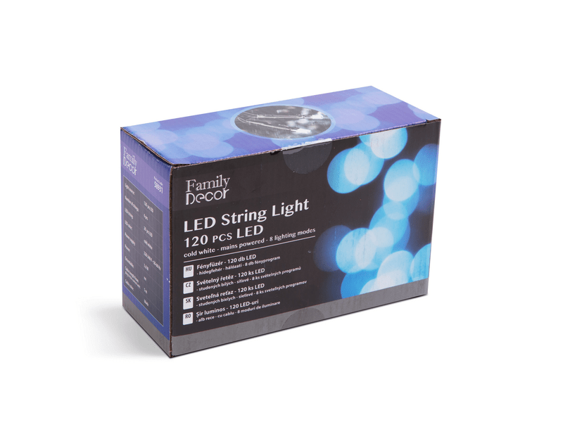 Family LED-es fényfüggöny - hópehely (58916)