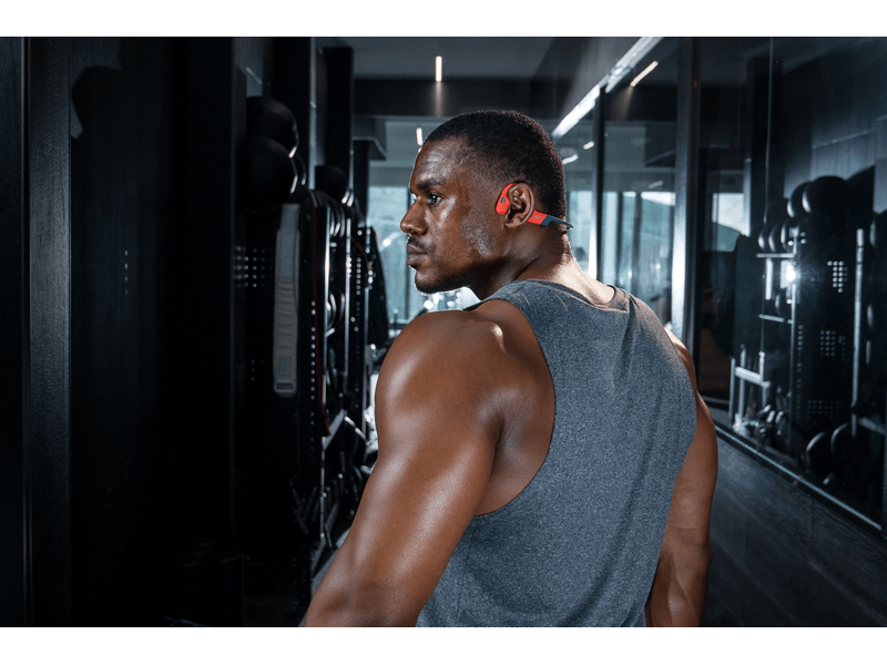 Shokz OpenSwim Pro Bluetooth fülhallgató, piros (S711-ST-RD)