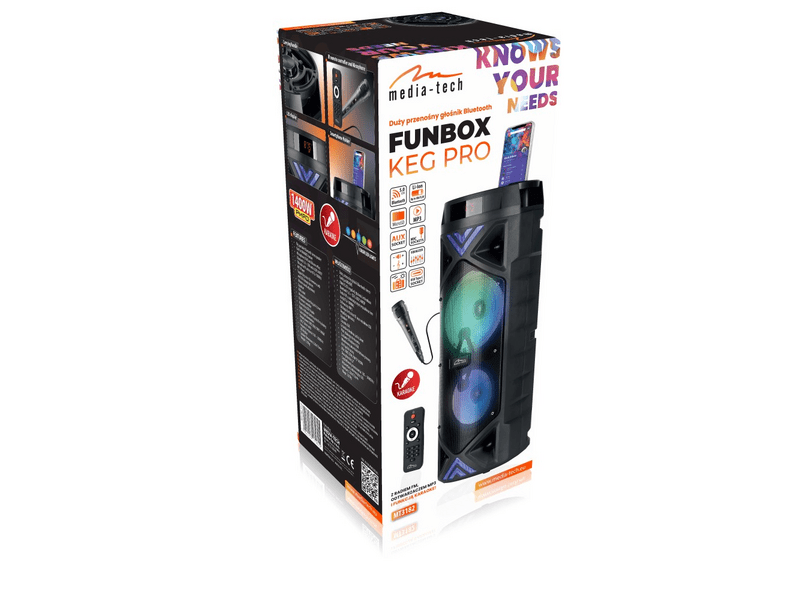 Media-Tech MT3182 Funbox KEG Pro Bluetooth hangszóró
