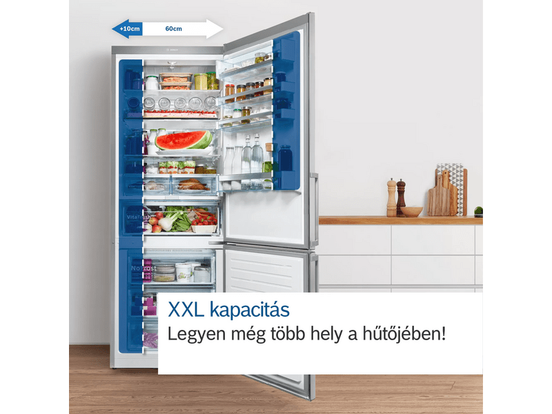 Bosch KGN86VIEA Alulfagyasztós kombinált hűtőszekrény