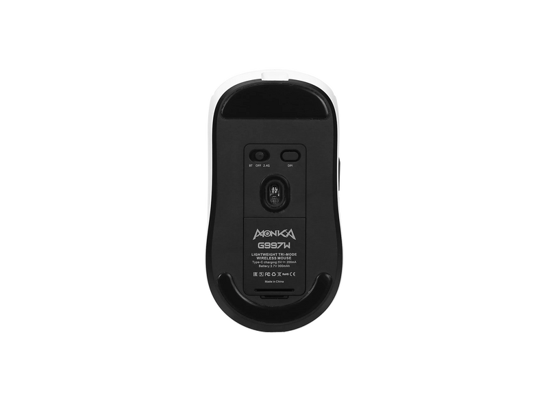 Monka G997W Prime vezeték nélküli egér, fehér