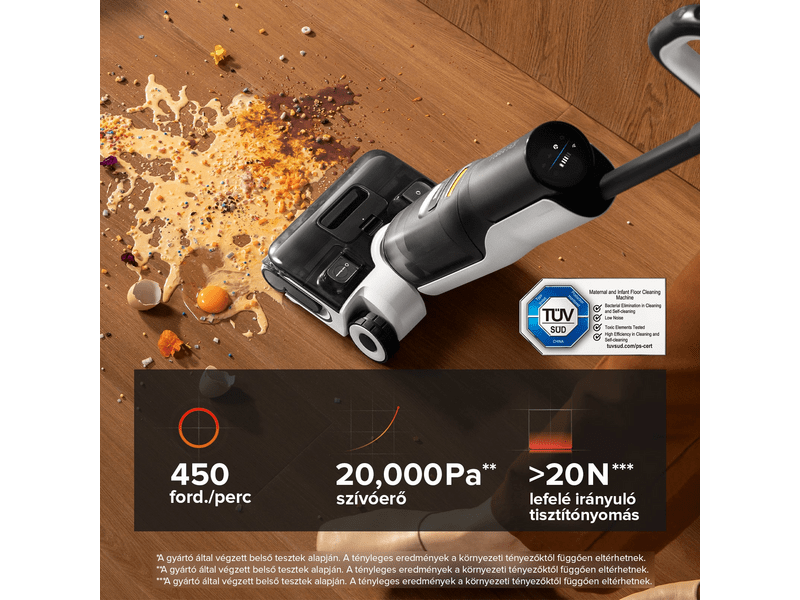 Roborock F25 ACE száraz-nedves vezeték nélküli porszívó, fekete (VCRO-F25-ACE)