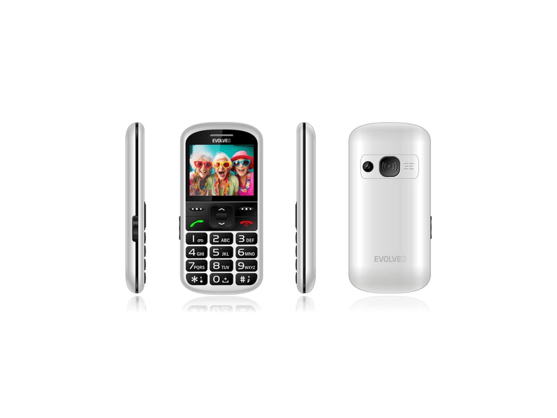 Evolveo EasyPhone XS Mobiltelefon, fehér (EP-570-XS-WH)