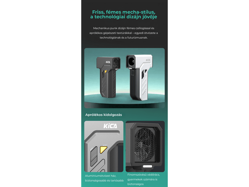 FeiyuTech KiCA JetFan Ultra légfúvó, fekete (FY4673)