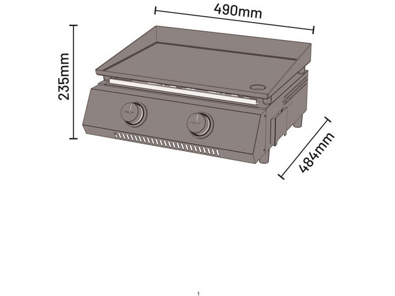 Cozze® 400 plinska ploča, 2 plancha (90523)