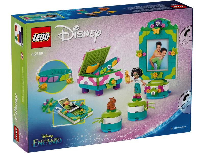 LEGO® Disney Mirabel okvir za slike i kutija za nakit (43239)